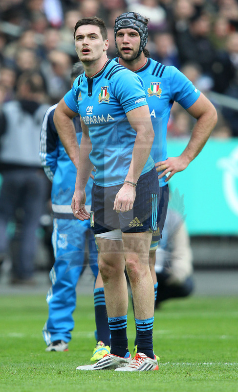 Rbs Sei Nazioni 2016, round 1, Parigi, Stade de France 06/02/2016, Francia v Italia, Carlo Canna al calcio piazzato. Foto Daniele Resini/Fotosportit