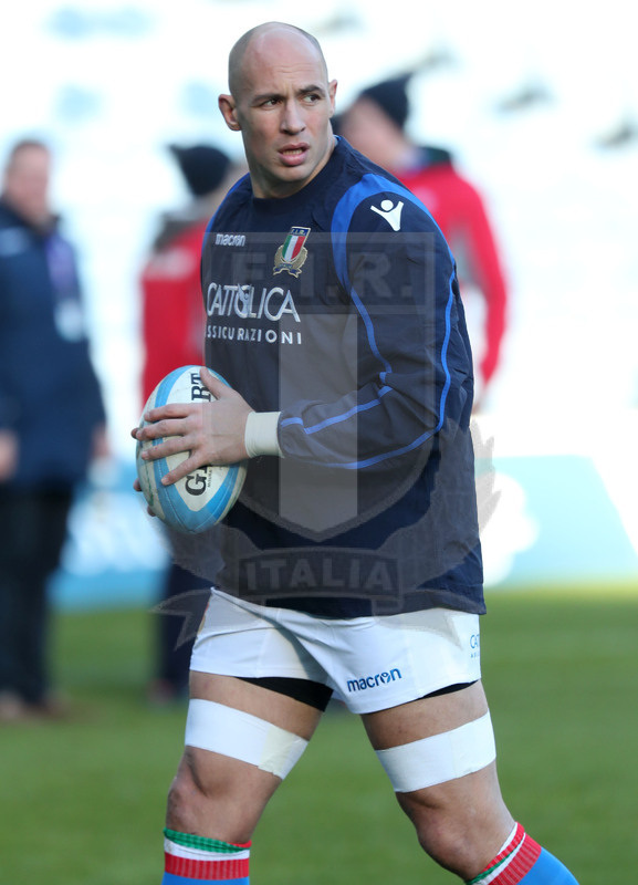 Guinness Sei Nazioni 2018, Round 1, Edimburgo, Murrayfield 02/02/2019, Scozia v Italia, warm up degli Azzurri, Sergio Parisse. Foto Daniele Resini/Fotosportit