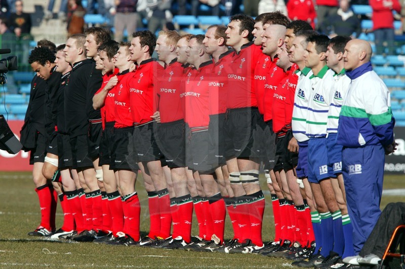 Sei Nazioni 2003, Roma, Stadio Flaminio 2003/02/15, Italia v Galles, la squadra gallese all\