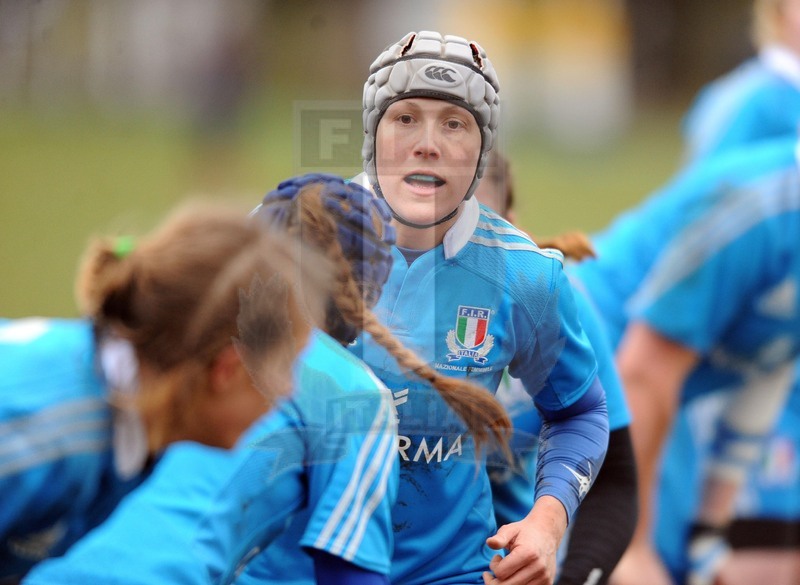 Sei Nazioni Donne, Mayfield, Dundee 10/02/2013, Scozia v Italia, Silvia Gaudino schierata in touche.