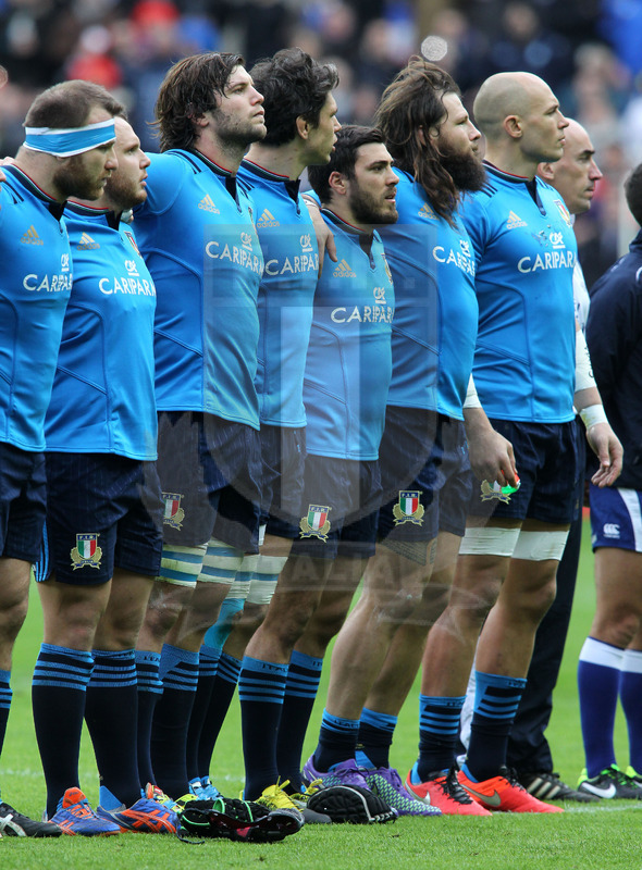 Rbs Sei Nazioni 2016, round 1, Parigi, Stade de France 06/02/2016, Francia v Italia, gli Azzurri all\