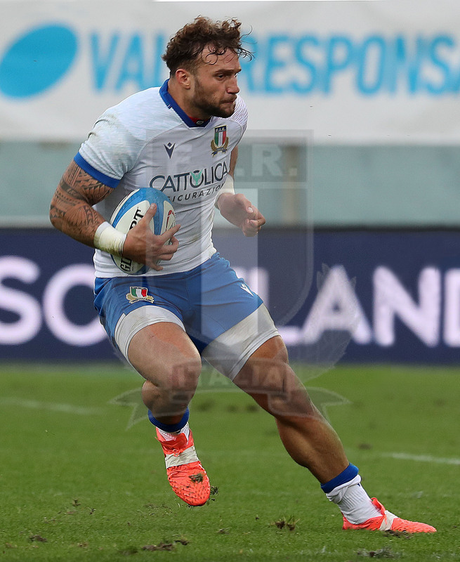 Autumn Nations Cup, Cattolica Test match 2020, Firenze, stadio Lanfranchi 14/11/2020, Italia v Scozia, finta di Federico Mori. Foto Daniele Resini/Fotosportit