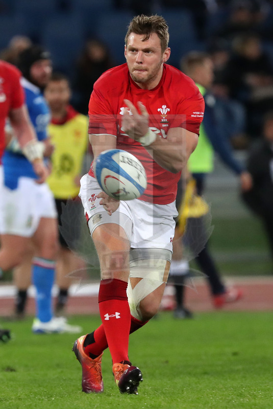Guinness Sei Nazioni 2019, Round 2, Roma, Stadio Olimpico 09/02/2019, Italia v Galles, Dan Biggar. Foto Daniele Resini/Fotosportit
