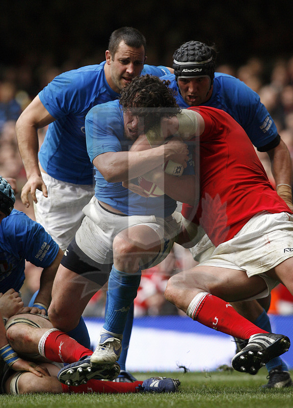 Rbs Sei Nazioni 2008, Cardiff, Millennium Stadium 23/02/2008, Galles v Italia, Foto Daniele Resini/Fotosportit