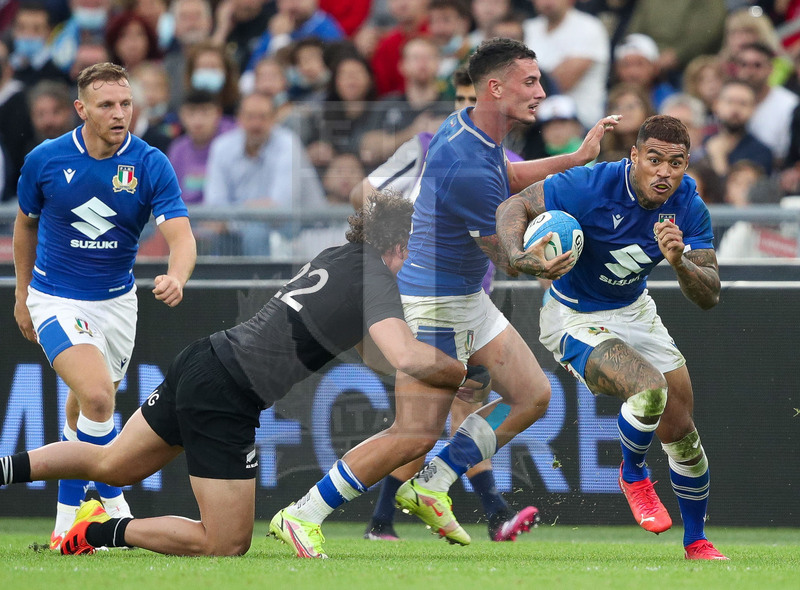 Autumn Nations Series 2021, Roma, Stadio Olimpico, 6-11-2021, Italia vs Nuova Zelanda. Un breack di Montanna Ioane.   Foto: Roberto Bregani/Fotosportit