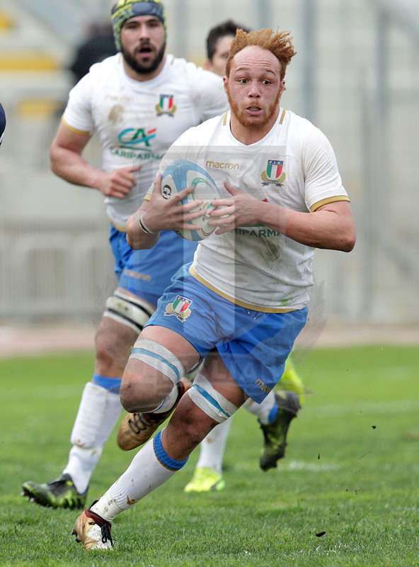 Natwest Sei Nazioni U20 2018, round 5, Bari, stadio della Vittoria 16/03/2018, Italia U20 v Scozia U20, Antoine Koffi. Foto Daniele Resini/Fotosportit
