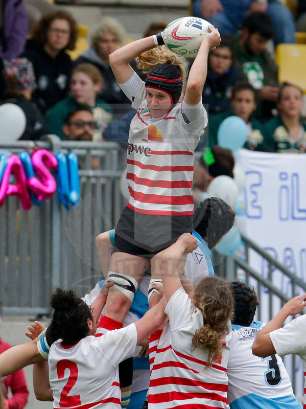 Finale Campionato Serie A Femminile Rugby 2014-2015, Parma, Stadio Lanfranchi, 23-05-2015, Monza Rugby 1949 v Valsugana Rugby Padova. Elisa Pillotti conquista palla in touche. Foto Roberto Bregani.