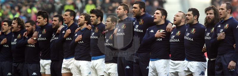 Rbs Sei Nazioni 2012, Round 1, Parigi, Stade de France 04/02/2012, Francia v Italia, gli Azzurri all\