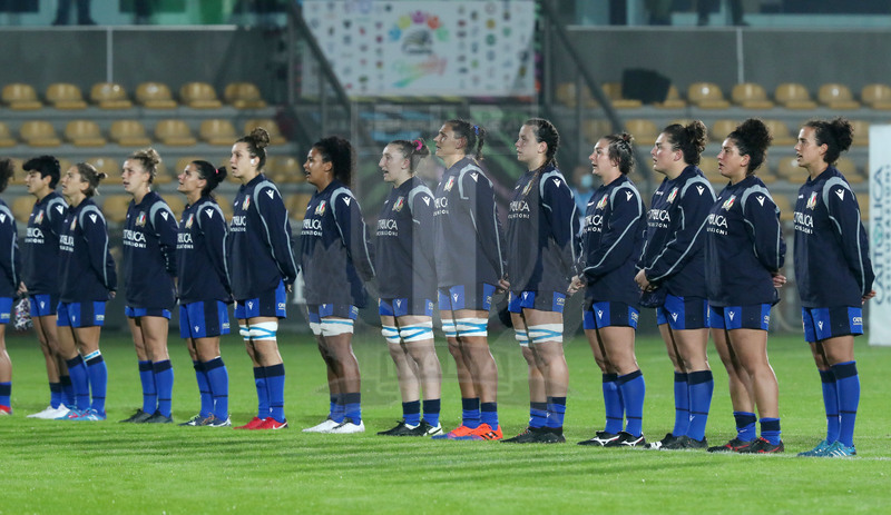 Guinness Sei Nazioni Donne 2020, Round 5, Parma, Cittadella del Rugby 01/11/2020, Italia Donne v Inghilterra Donne, le Azzurre all\