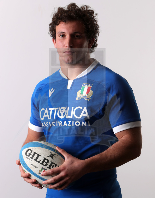 Guinness Sei Nazioni 2021, Roma, Centro Coni Giulio Onesti 29/01/2021, raduno della Nazionale maggiore, ritratti e nuovi profili di atleti e staff, Michele Lamaro.