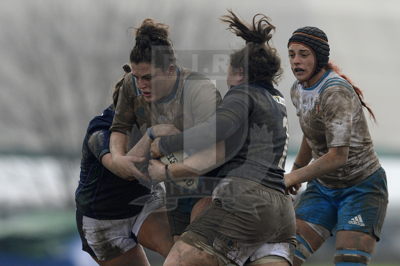 28 Febbraio 2016; Melissa Bettoni fermata dalle avversarie. Women\