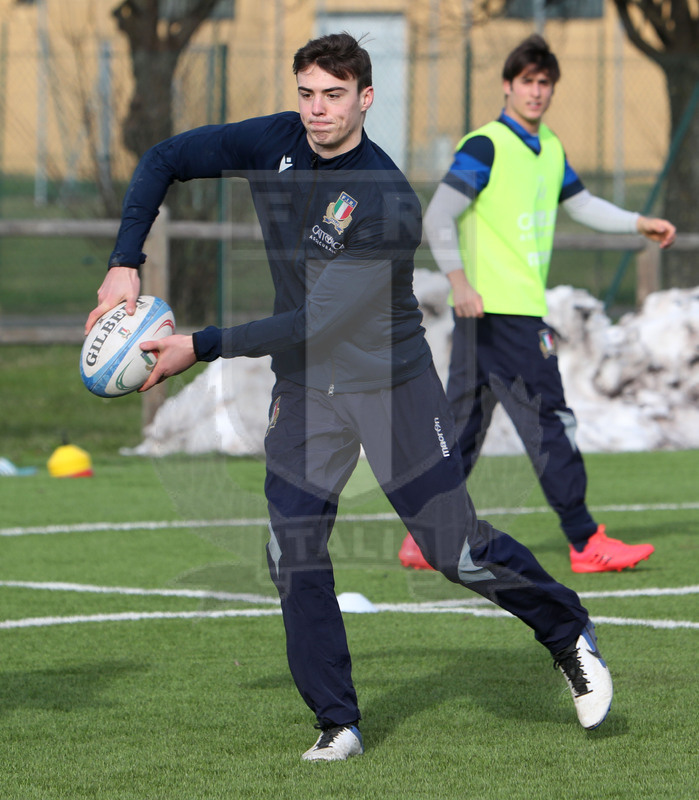 Sei Nazioni 2021, Parma, Cittadella del Rugby 12/01/2021, raduno della Nazionale U20, sessione di allenamento,