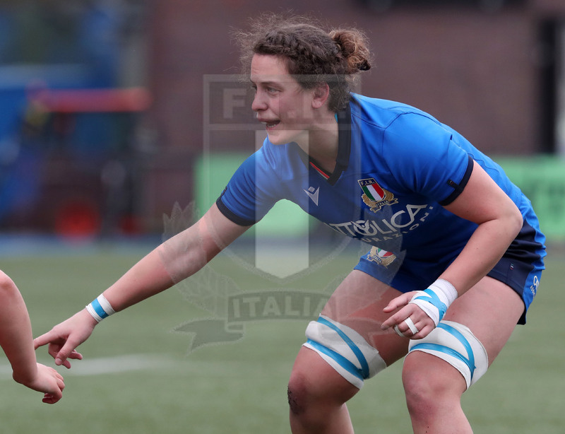 Guinness Sei Nazioni Donne 2020, Cardiff, Arms Park 02/02/2020 Galles Donne v Italia Donne, Valeria Fedrighi. Foto Daniele Resini/Fotosportit