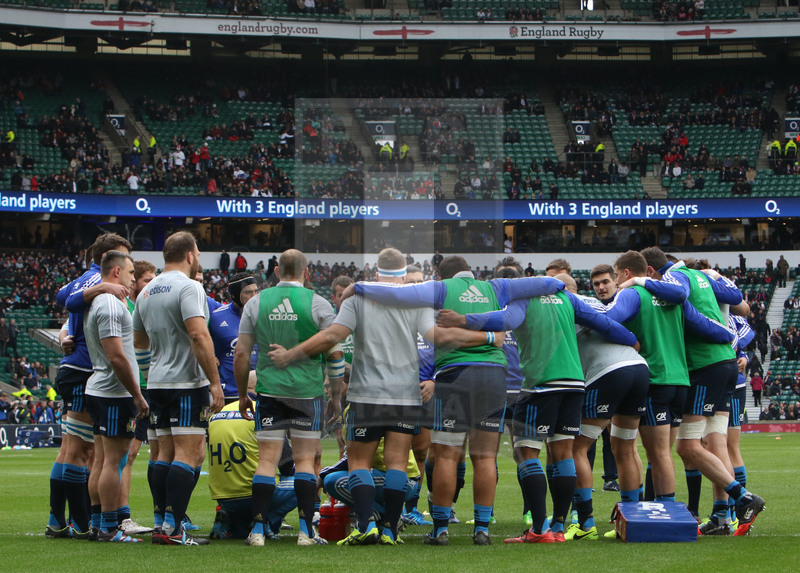 RBS Sei Nazioni 2017, Londra, Twickenham 26/02/2017, Inghilterra v Italia, warm-up, il cerchio azzurro. Foto Daniele Resini/Fotosportit