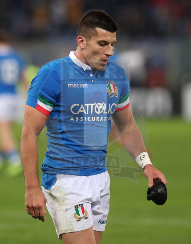 Guinness Sei Nazioni 2019, Round 2, Roma, Stadio Olimpico 09/02/2019, Italia v Galles, Tommaso Allan. Foto Daniele Resini/Fotosportit