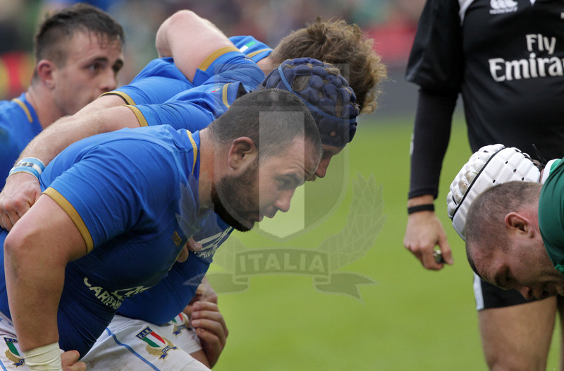 Natwest Sei Nazioni 2018, round 2, Dublino, Aviva Stadium 10/02/2018, Irlanda v Italia, Simone Ferrari all\