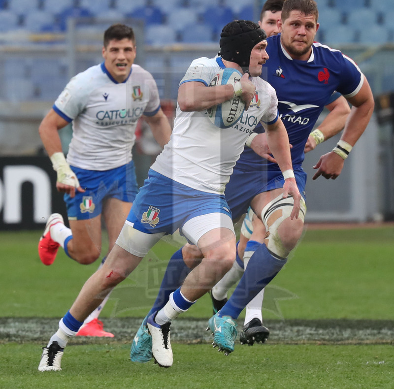 Guinness Sei Nazioni 2021, Round 1, Roma, stadio Olimpico 06/02/2021, Italia v Francia, Carlo Canna. Foto Daniele Resini/Fotosportit