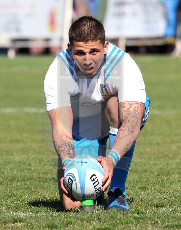 RBS Sei Nazioni 2017, Capoterra (Cagliari), stadio Santa Rosa 10/03/2017, Italia U20 v Francia U20, Massimo Cioffi al piazzato. Foto Daniele Resini/Fotosportit