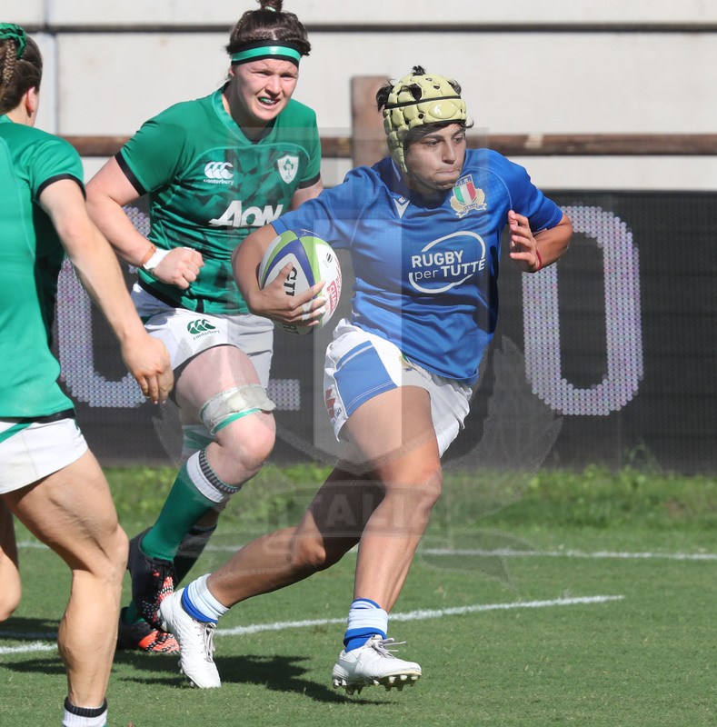 Rugby World Cup 2021 Women, Qualifier, Parma, stadio Lanfranchi 19/09/2021, Italia Donne v Irlanda Donne, break di Beatrice Rigoni. Foto Daniele Resini/Fotosportit