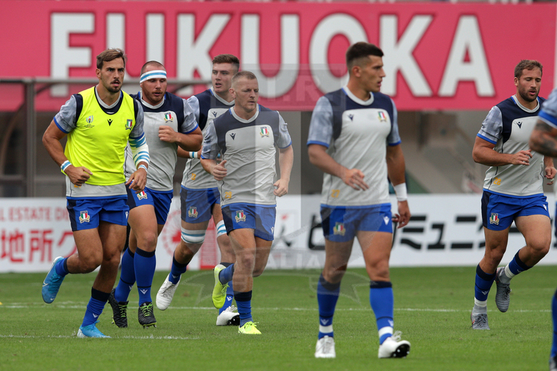 Rugby World Cup 2019 Giappone, Fukuoka, Fukuoka Hakatanomori Stadium 25/09/2019, Italia v Canada, warm up. Foto Giuseppe “Pino” Fama