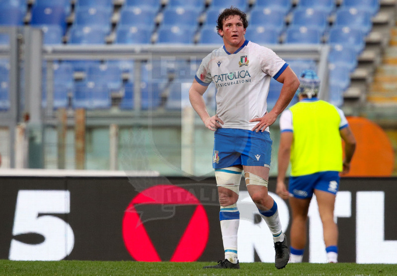 Guinness VI Nazioni 2021, Roma, Stadio Olimpico, 6/02/2021, Italia v Francia. Michele Lamaro. Foto Roberto Bregani/Fotosportit