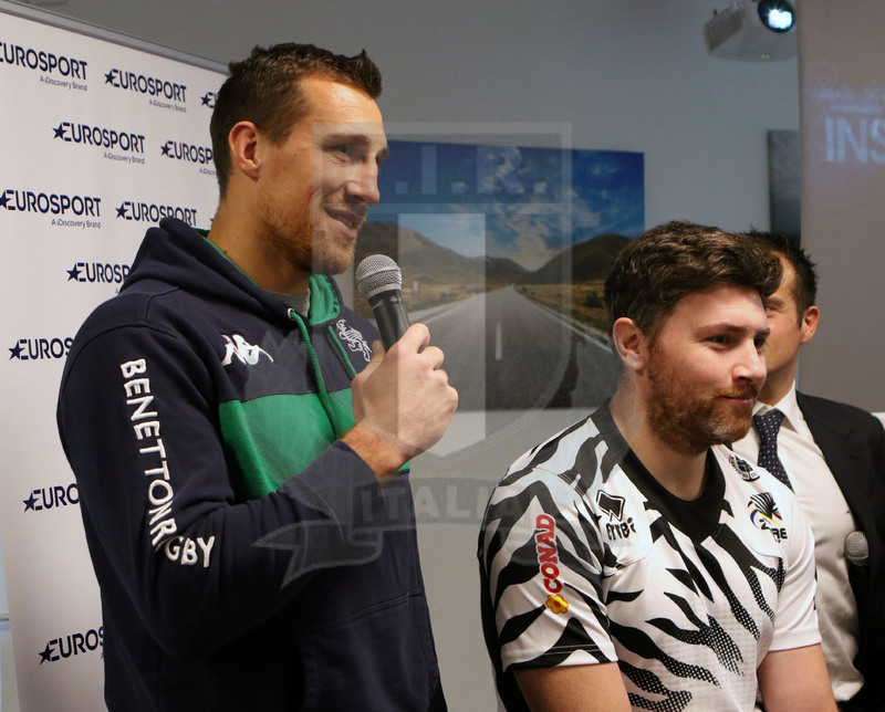 Milano, 19/12/2016, presentazione del derby fra Zebre e Benetton Treviso, l\