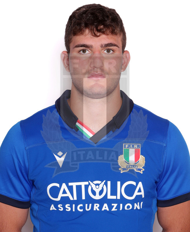 Guinness Sei Nazioni U20 2021, Parma, Cittadella del Rugby 15/06/2021, raduno Nazionale U20, profili individuali di giocatori e staff, Andrea ANGELONE (Fiamme Oro Rugby).