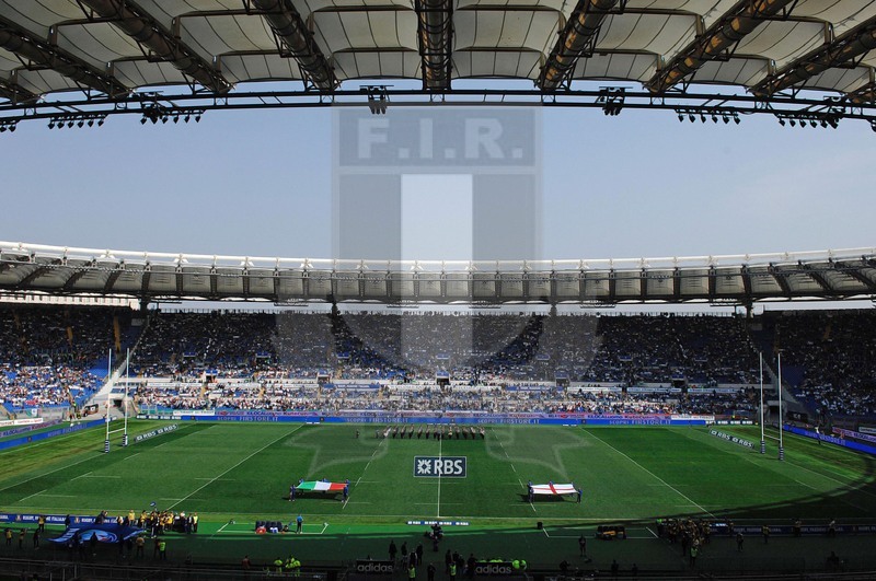 Sei Nazioni 2014, Londra, Roma, stadio Olimpico, 15-03-2014, Italia v Inghilterra, Vista dello stadio Olimpico - foto: Massimiliano Pratelli
