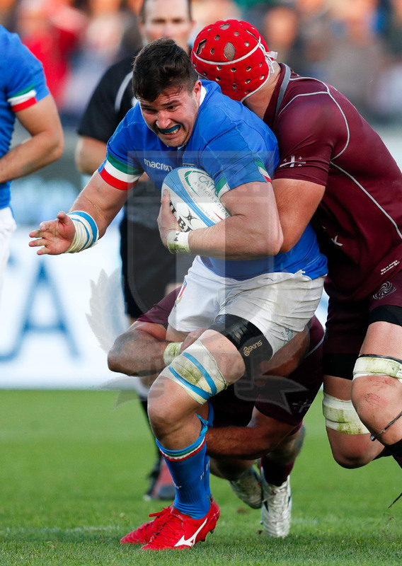 Cattolica Test Match 2018, Firenze, stadio Artemio Franchi 10/11/2018, Italia v Gorgia, Sebastian Negri difende palla. Foto Daniele Resini/Fotosportit