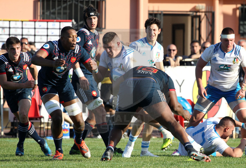 RBS Sei Nazioni 2017, Capoterra (Cagliari), stadio Santa Rosa 10/03/2017, Italia U20 v Francia U20, l\
