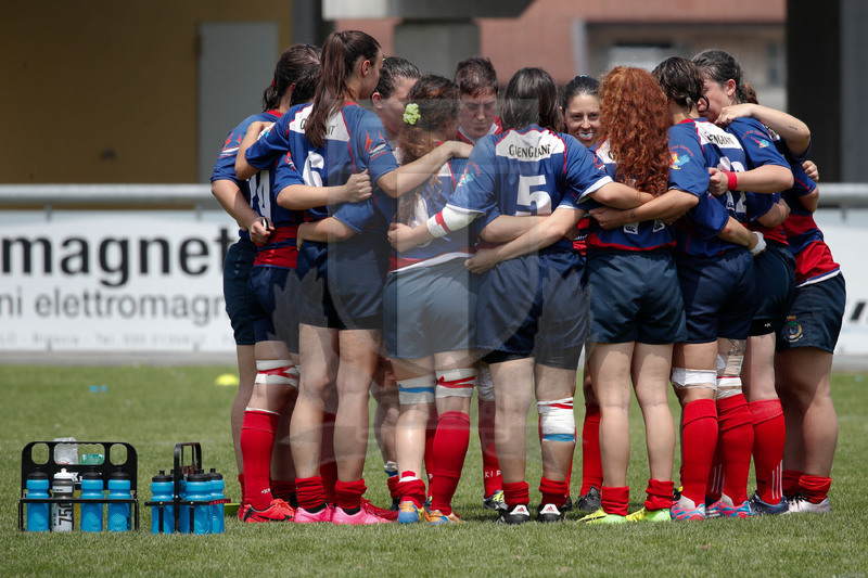 Finali Trofeo Interregionale U16 e Coppa Italia Femminile Seniores Femminile "Trofeo Rebecca Braglia", Calvisano (BS), Pata Stadium, 2-3 Giugno 2018. Le ragazze del Parabiago prima dell\