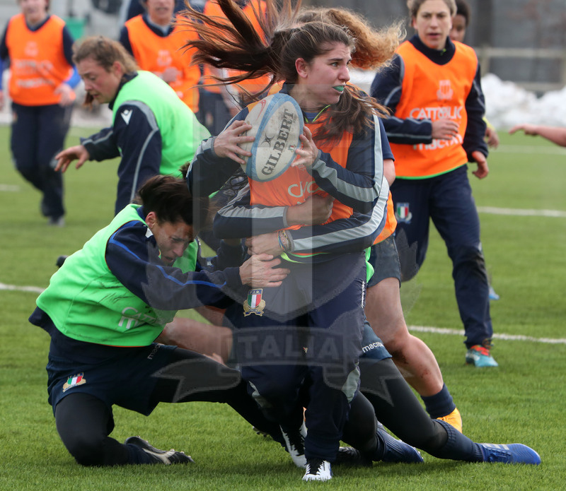 Guinness Sei Nazioni 2021, Parma, Cittadella del Rugby 09/01/2021, raduno Nazionale Donne, sessione di allenamento, Foto Daniele Resini/Fotosportit