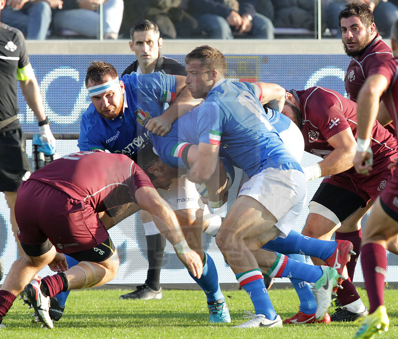 Cattolica Test Match 2018, Firenze, stadio Artemio Franchi 10/11/2018, Italia v Gorgia, drive azzurro. Foto Daniele Resini/Fotosportit