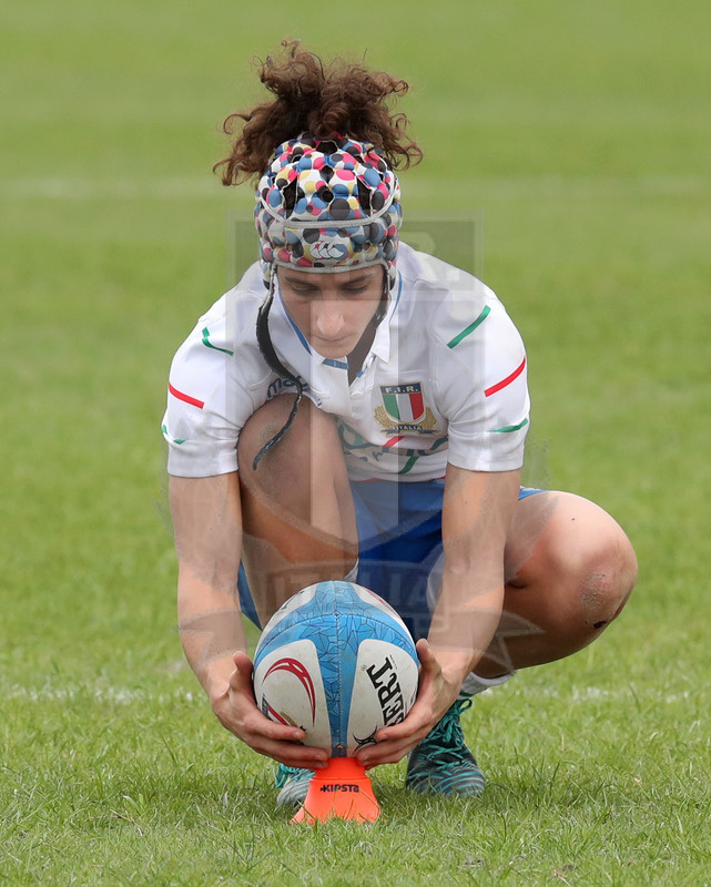 Guinness Sei Nazioni 2019 Donne, Padova, stadio Plebiscito 17/03/2017, Italia Donne v Francia Donne, Michela Sillari al calcio piazzato. Foto Daniele Resini/Fotosportit