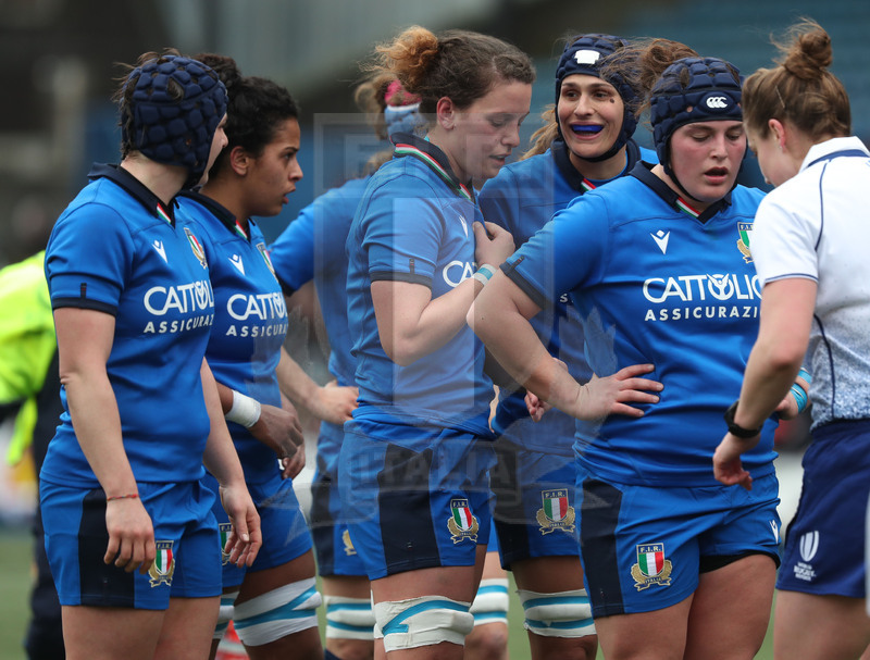 Guinness Sei Nazioni Donne 2020, Cardiff, Arms Park 02/02/2020 Galles Donne v Italia Donne, le avanti azzurre alla formazione di una mischia. Foto Daniele Resini/Fotosportit