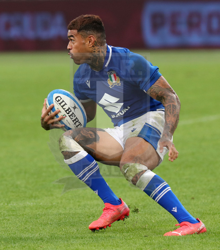 Autumn Nations Series 2021, Roma, Stadio Olimpico, 06/11-2021, Itallia vs Nuova Zelanda, Monty Ioane. Foto Daniele Resini/Fotosportit