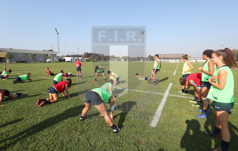Raduno Nazionale Italiana Donne, Parma, Cittadella del Rugby 13/09/2020, atletica nel collettivo. Foto Daniele Resini/Fotosportit