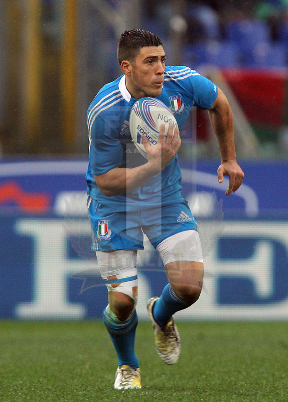 Sei Nazioni 2013, Roma, stadio Olimpico 23/02/2013, Italia v Galles, Edoardo Gori.