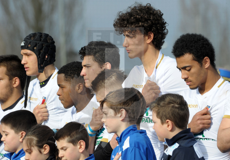 Test match U18, Badia Polesine 24/02/2018, Italia U18 v Francia U18, Azzurri all\