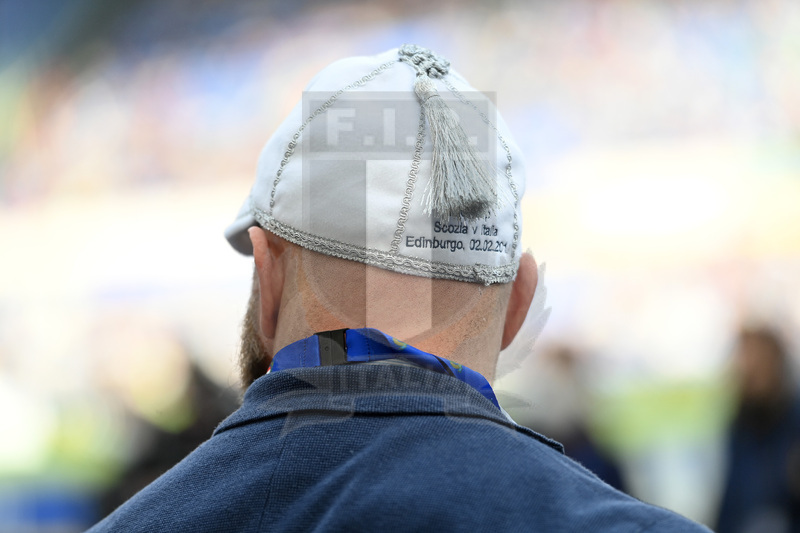 ROME, ITALY - MARCH 12: Leonardo Ghiraldini before the Guinness Six Nations Rugby match between Italy and Scotland at Stadio Olimpico on March 12, 2022 in Rome, Italy. (Photo by Tullio Puglia - Federugby/Getty Images)