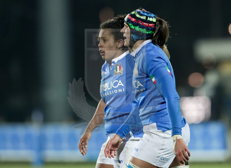 Guinness Sei Nazioni 2019 Donne, Round 3, Parma, Stadio Lanfranchi, 23/02/2019, Italia Donne v Irlanda Donne. Giada Franco e Giordana Duca. Foto Roberto Bregani/Fotosportit