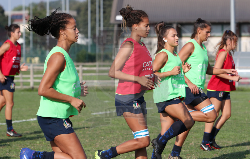 Raduno Nazionale Italiana Donne, Parma, Cittadella del Rugby 13/09/2020, atletica nel collettivo. Foto Daniele Resini/Fotosportit