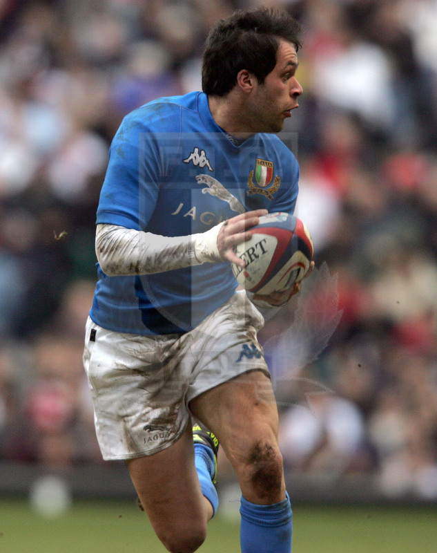 Rbs Sei Nazioni 2005, Londra, Twickenham 12/03/2005, Inghilterra v Italia, Matteo Barbini. Foto Daniele Resini/Fotosportit