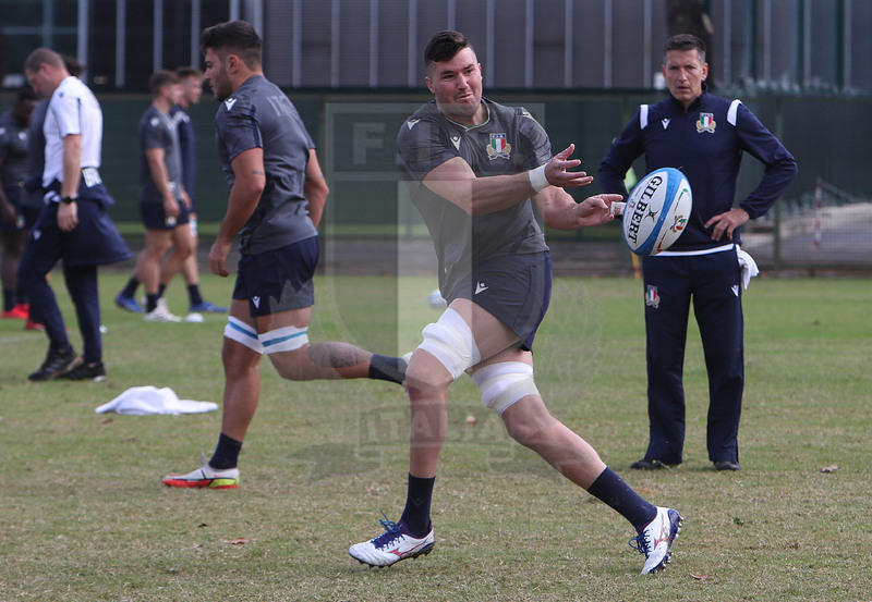 Autumn Nations Cup, Italia v Nuova Zelanda, Roma, Centro Coni Giulio Onesti 05/11/2021, team run della Nazionale Maggiore,