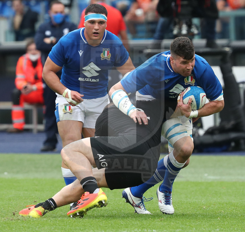 Autumn Nations Series 2021, Roma, Stadio Olimpico, 06/11-2021, Itallia vs Nuova Zelanda.Foto Daniele Resini/Fotosportit