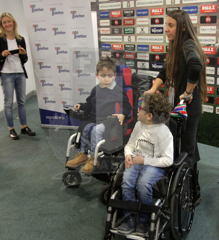 Roma, Stadio Olimpico 09/02/2019, conferenza stampa di presentazione e sigla dell’accordo Fir-Telethon,