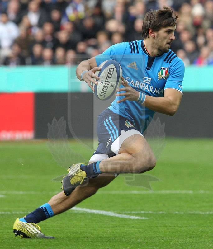 Rbs Sei Nazioni 2016, round 1, Parigi, Stade de France 06/02/2016, Francia v Italia, Mattia Bellini. Foto Daniele Resini/Fotosportit