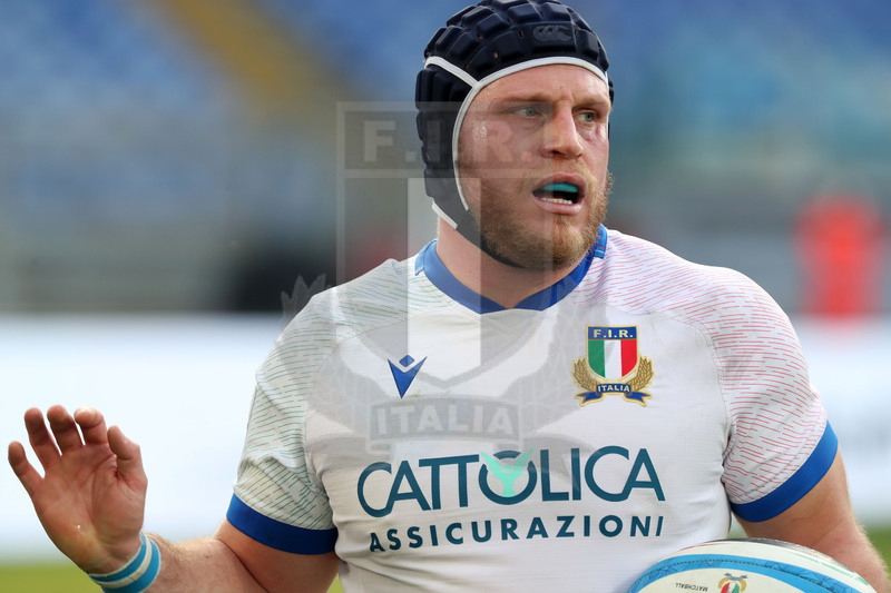 Guinness Sei Nazioni 2021, Round 1, Roma, stadio Olimpico 06/02/2021, Italia v Francia, Luca Bigi. Foto Daniele Resini/Fotosportit