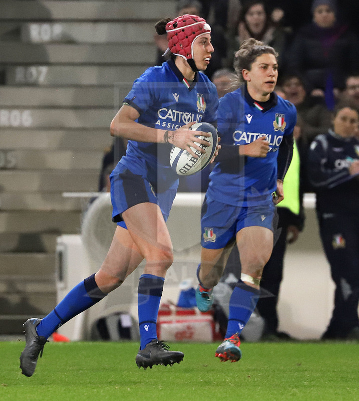 Sei Nazioni 2020 Donne, Limoges, Stade Beaublanc 08/02/2020, Francia Donne v Italia Donne, Vittoria Ostuni Minuzzi.