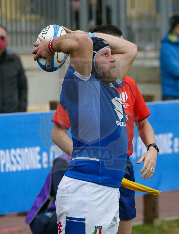 Autumn Nations Series 2021, Parma, Stadio Lanfranchi, 20-11-2021, Italia vs Uruguay. Luca Bigi al lancio in touche. Foto: Roberto Bregani/Fotosportit